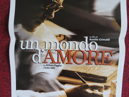 UN MONDO D'AMORE ITALIAN LOCANDINA POSTER ARTURO PAGLIA GUIA JELO 2002