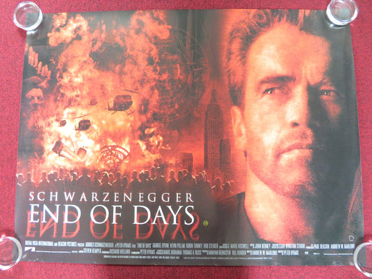 END OF DAYS UK QUAD (30"x 40") ROLLED POSTER ARNOLD SCHWARZENEGGER G. BYRNE 1999