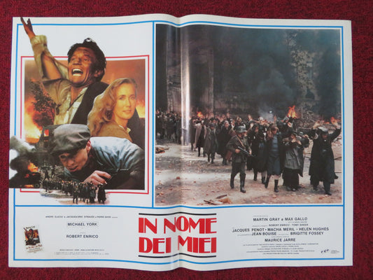 FOR THOSE I LOVED - B ITALIAN FOTOBUSTA POSTER MICHAEL YORK BRIGITTE FOSSEY 1983