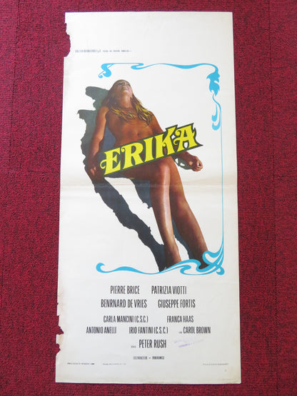 ERIKA - THE PERFORMER ITALIAN LOCANDINA POSTER PIERCE BRICE PATRIZIA VIOTTI 1971