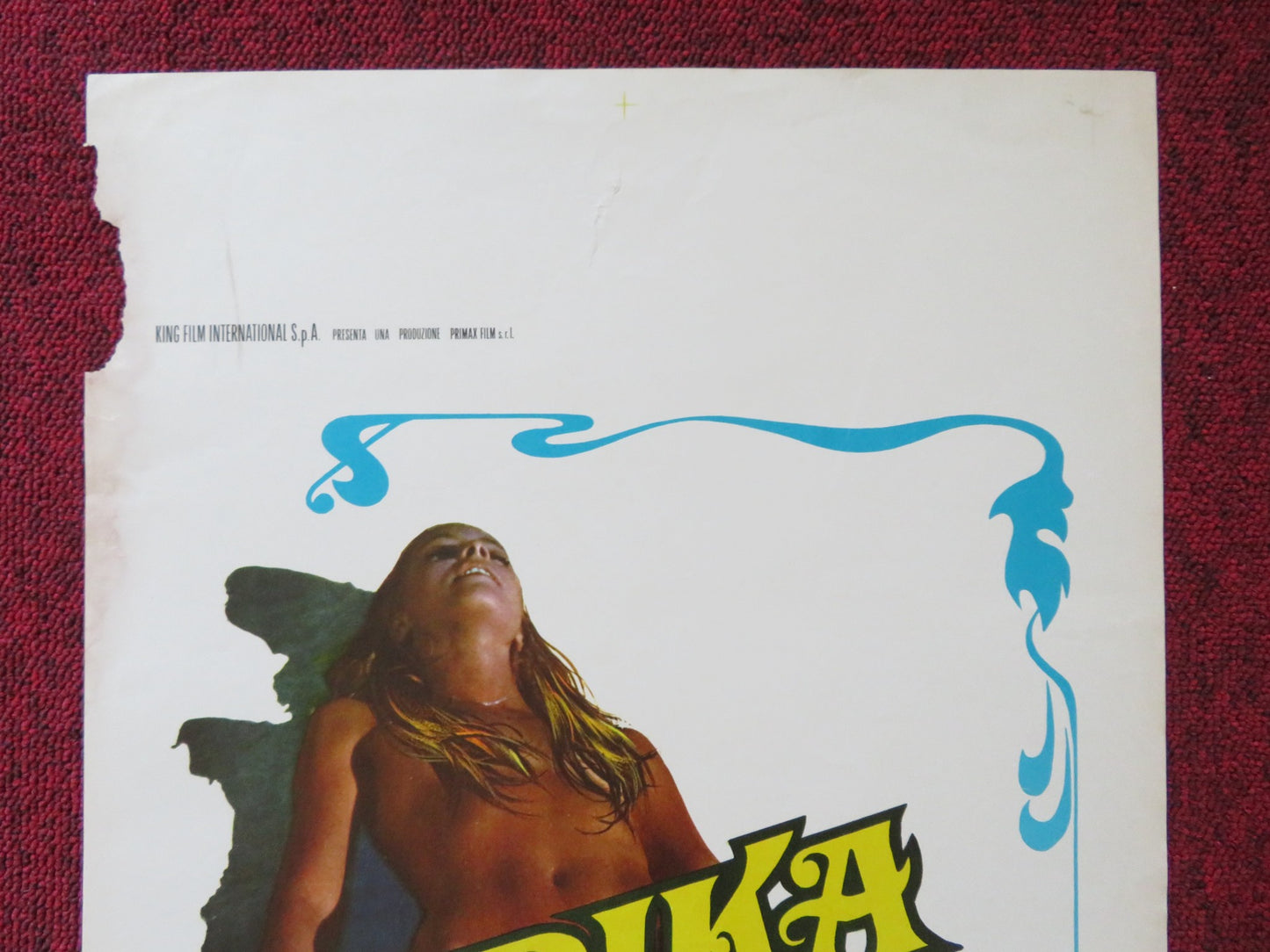 ERIKA - THE PERFORMER ITALIAN LOCANDINA POSTER PIERCE BRICE PATRIZIA VIOTTI 1971