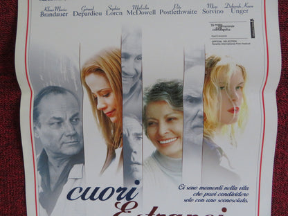 BETWEEN STRANGERS ITALIAN LOCANDINA POSTER SOPHIA LOREN GERARD DEPARDIEU 2002