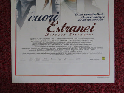 BETWEEN STRANGERS ITALIAN LOCANDINA POSTER SOPHIA LOREN GERARD DEPARDIEU 2002