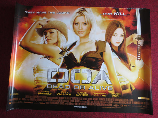 DOA: DEAD OR ALIVE UK QUAD (30"x 40") ROLLED POSTER JAIME PRESSLY VALLANCE 2006