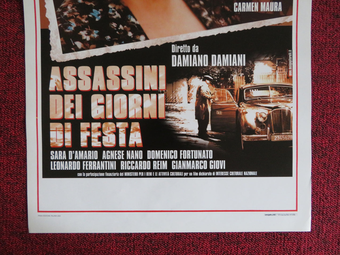 ASSASSINI DEI GIORNI DI FESTA ITALIAN LOCANDINA POSTER CARMEN MAURA 2002