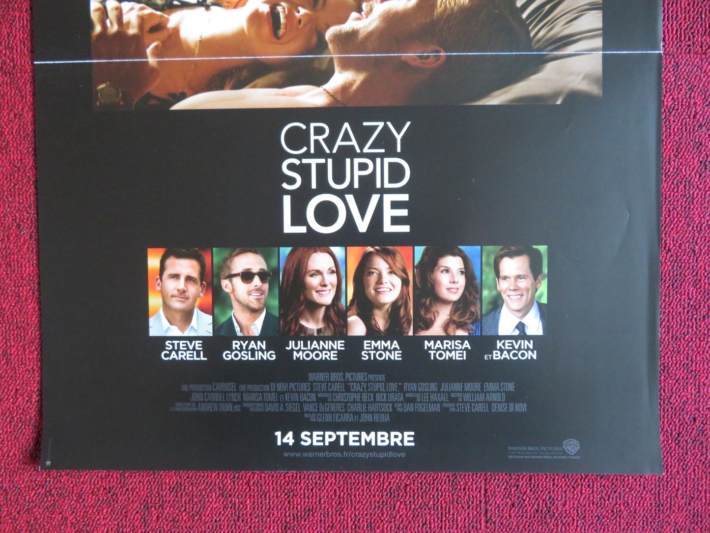 CRAZY STUPID LOVE FRENCH (15.5" x 21") POSTER STEVE CARELL J. MOORE 2011