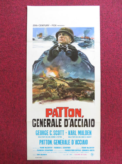 PATTON ITALIAN LOCANDINA POSTER GEORGE C. SCOTT KARL MALDEN 1970