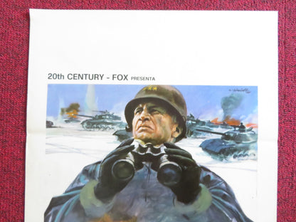 PATTON ITALIAN LOCANDINA POSTER GEORGE C. SCOTT KARL MALDEN 1970