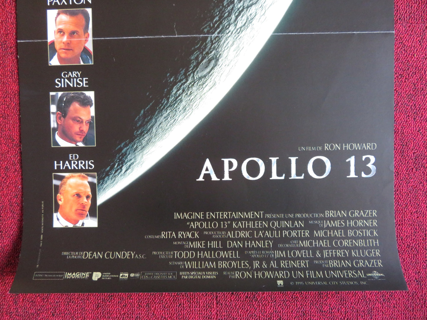 APOLLO 13 FRENCH (15.5" x 21") POSTER TOM HANKS KEVIN BACON 1995