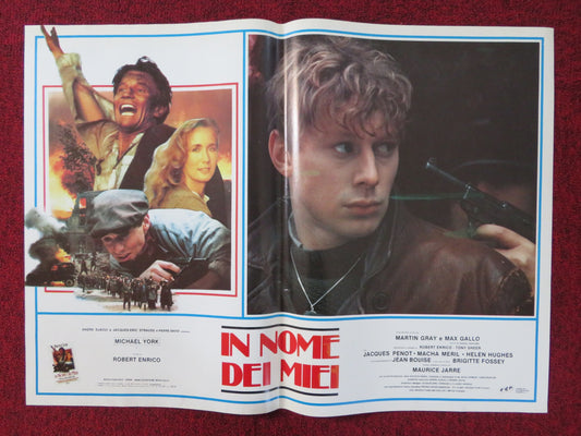 FOR THOSE I LOVED - G ITALIAN FOTOBUSTA POSTER MICHAEL YORK BRIGITTE FOSSEY 1983