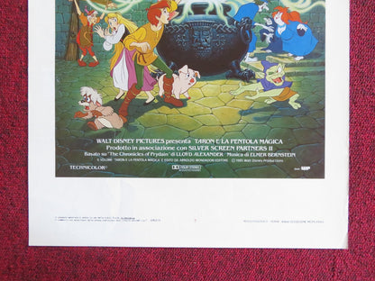 THE BLACK CAULDRON ITALIAN LOCANDINA POSTER DISNEY FREDDIE JONES 1985