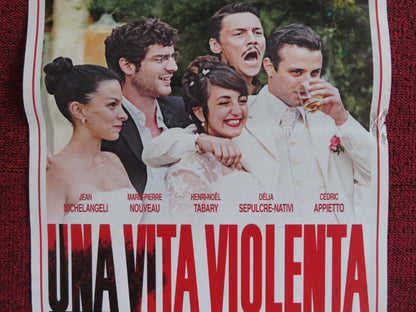 UNA VITA VIOLENTA ITALIAN LOCANDINA POSTER JEAN MICHELANGELI M. P. NOUVEAU 2017