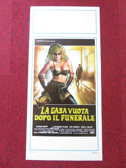 LA CASA VUOTA DOPO IL FUNERALE ITALIAN LOCANDINA POSTER PATRICK DUFFY 1984