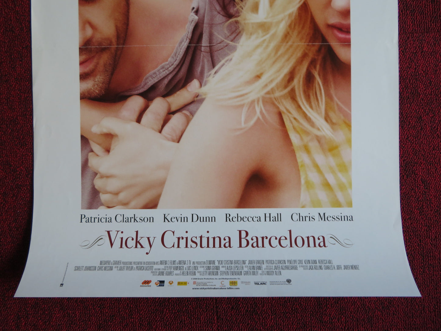 VICKY CRISTINA BARCELONA FRENCH (15.5" x 21") POSTER WOODY ALLEN JOHANSSON 2008