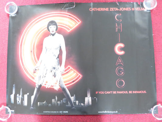 CHICAGO UK QUAD (30"x 40") ROLLED POSTER CATHERINE ZETA-JONES R. ZELLWEGER 2002