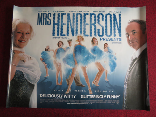 MRS.HENDERSON PRESENTS UK QUAD (30"x 40") ROLLED POSTER JUDI DENCH HOSKINS 2005