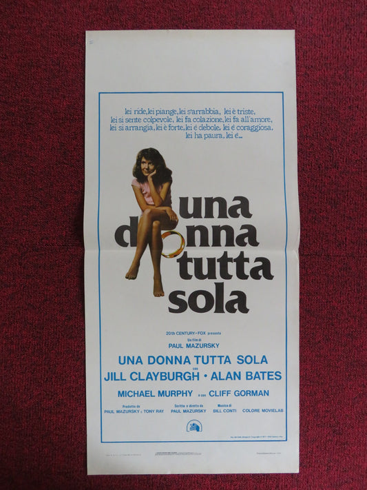 AN UNMARRIED WOMAN ITALIAN LOCANDINA POSTER JILL CLAYBURGH ALAN BATES 1978