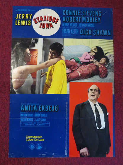 STAZIONE LUNA / WAY...WAY OUT - A ITALIAN FOTOBUSTA POSTER JERRY LEWIS 1966