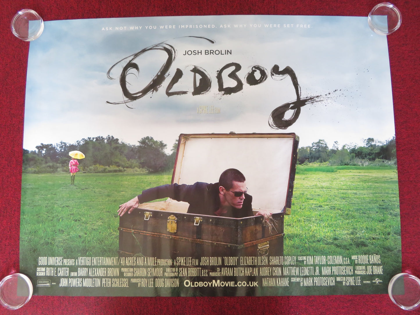 OLDBOY UK QUAD (30"x 40") ROLLED POSTER JOSH BROLIN ELIZABETH OLSEN 2013