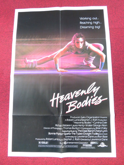 HEAVENLY BODIES FOLDED US ONE SHEET POSTER CYNTHIA DALE RICHARD REBIERE 1984