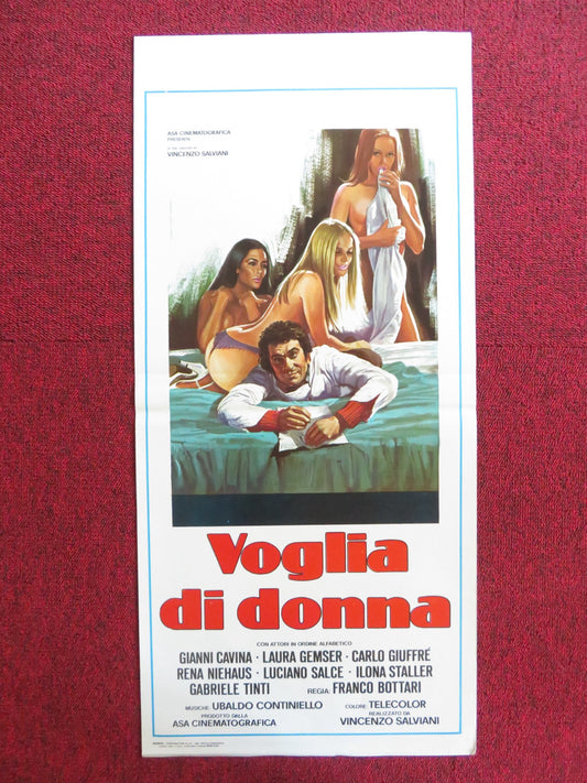 VOGLIA DI DONNA ITALIAN LOCANDINA POSTER GIANNI CAVINA LAURA GEMSER 1978