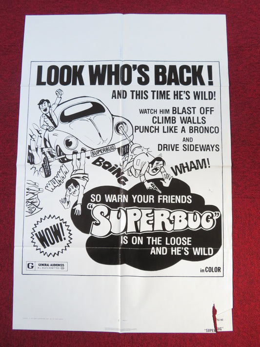 SUPERBUG FOLDED US ONE SHEET POSTER RUDOLF ZEHETGRUBER SAL BORGESE 1975