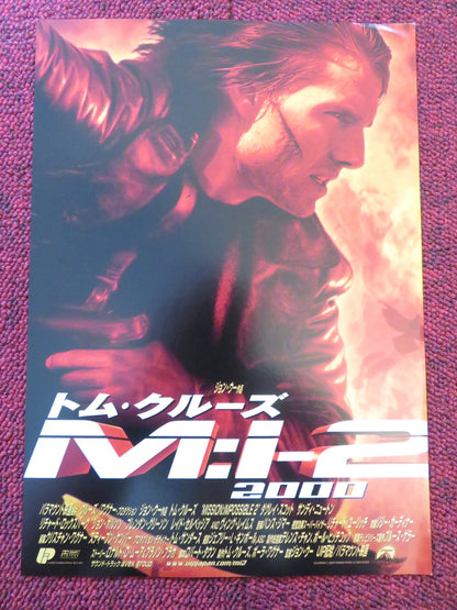 MISSION: IMPOSSIBLE II JAPANESE CHIRASHI (B5) POSTER TOM CRUISE VING RHAMES 2000