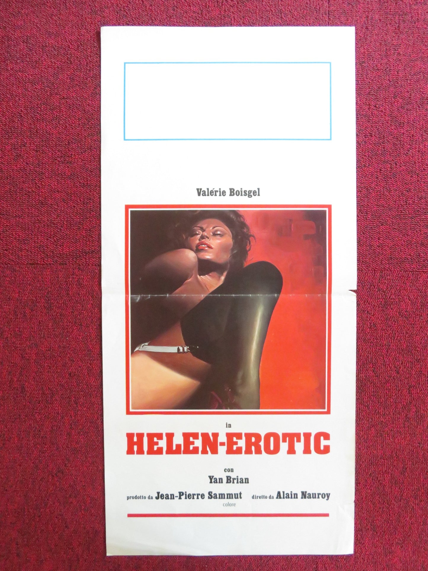 HELEN-EROTIC ITALIAN LOCANDINA POSTER VAKERIE BOISGEL 1980s