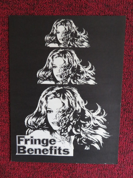 FRINGE BENEFITS - UNCUT US PRESSBOOK GEORGINA SPELVIN ERIC EDWARDS 1974