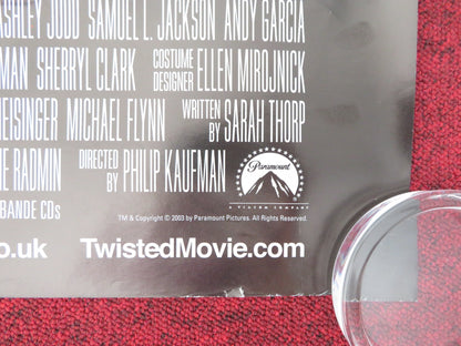 TWISTED UK QUAD (30"x 40") ROLLED POSTER ASHLEY JUDD SAMUEL L. JACKSON 2004