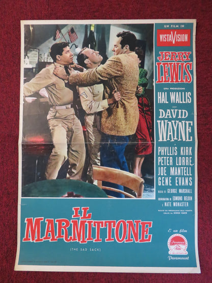 THE SAD SACK ITALIAN FOTOBUSTA POSTER JERRY LEWIS HAL WALLIS 1957