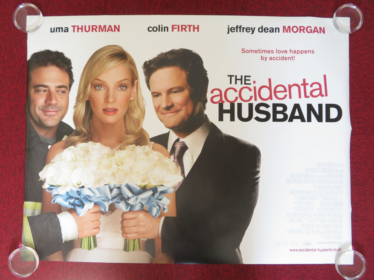 THE ACCIDENTAL HUSBAND UK QUAD ROLLED POSTER COLIN FIRTH UMA THURMAN 2008