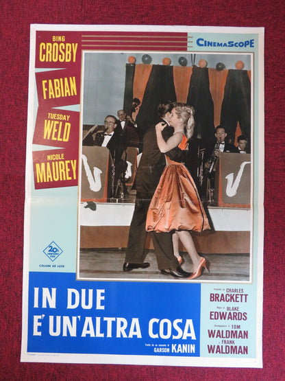 HIGH TIME ITALIAN FOTOBUSTA POSTER BING CROSBY FABIAN 1960