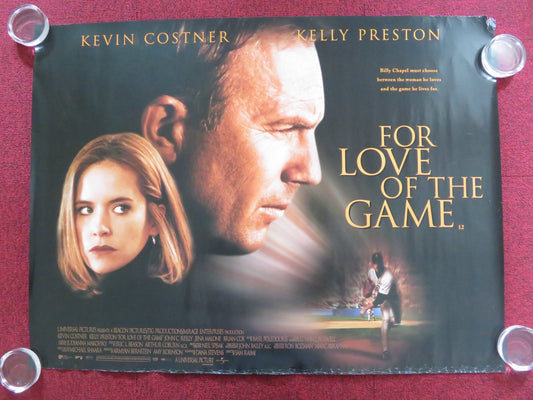 FOR THE LOVE OF THE GAME UK QUAD (30"x 40") ROLLED POSTER KEVIN COSTNER 1999