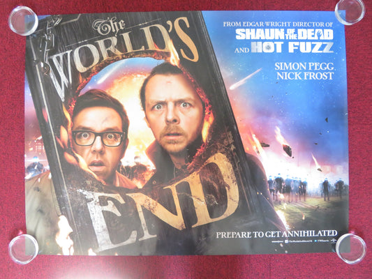 THE WORLD'S END UK QUAD (30"x 40") ROLLED POSTER SIMON PEGG NICK FROST 2013