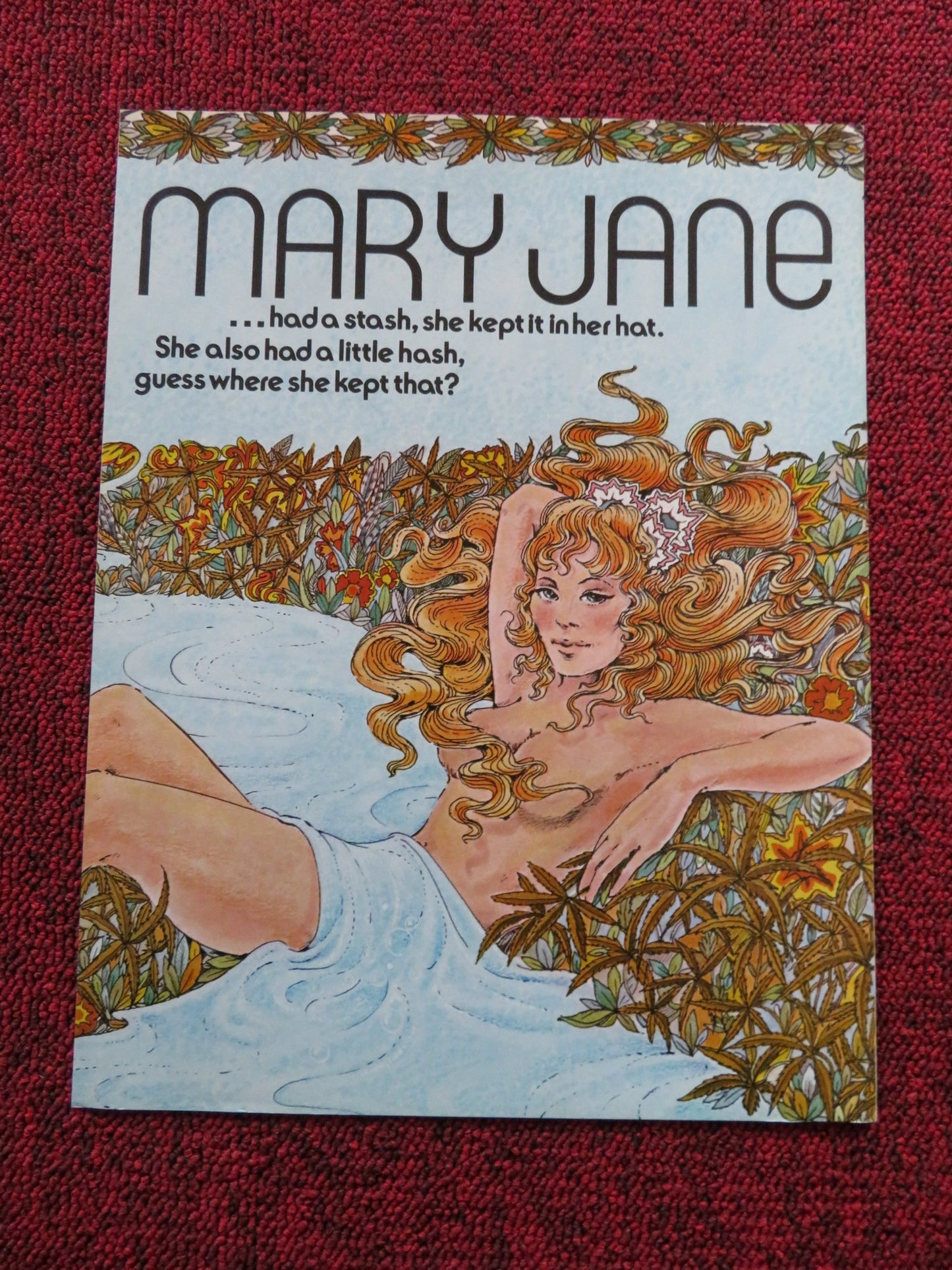 MARY JANE - UNCUT US PRESSBOOK MARC BROCK JACK COLT 1972