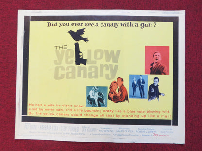 THE YELLOW CANARY US HALF SHEET (22"x 28") POSTER PAT BOONE BARARA EDEN 1963