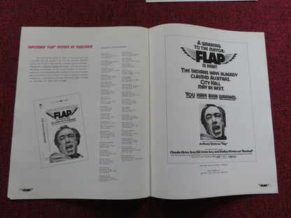 FLAP US PRESSBOOK UNCUT AND SUPPLEMENT ANTHONY QUINN CLAUDE AKINS  1970