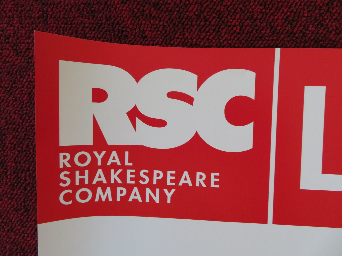 ROYAL SHAKESPEARE COMPANY: RICHARD II UK QUAD (30"x 40") ROLLED POSTER 2014