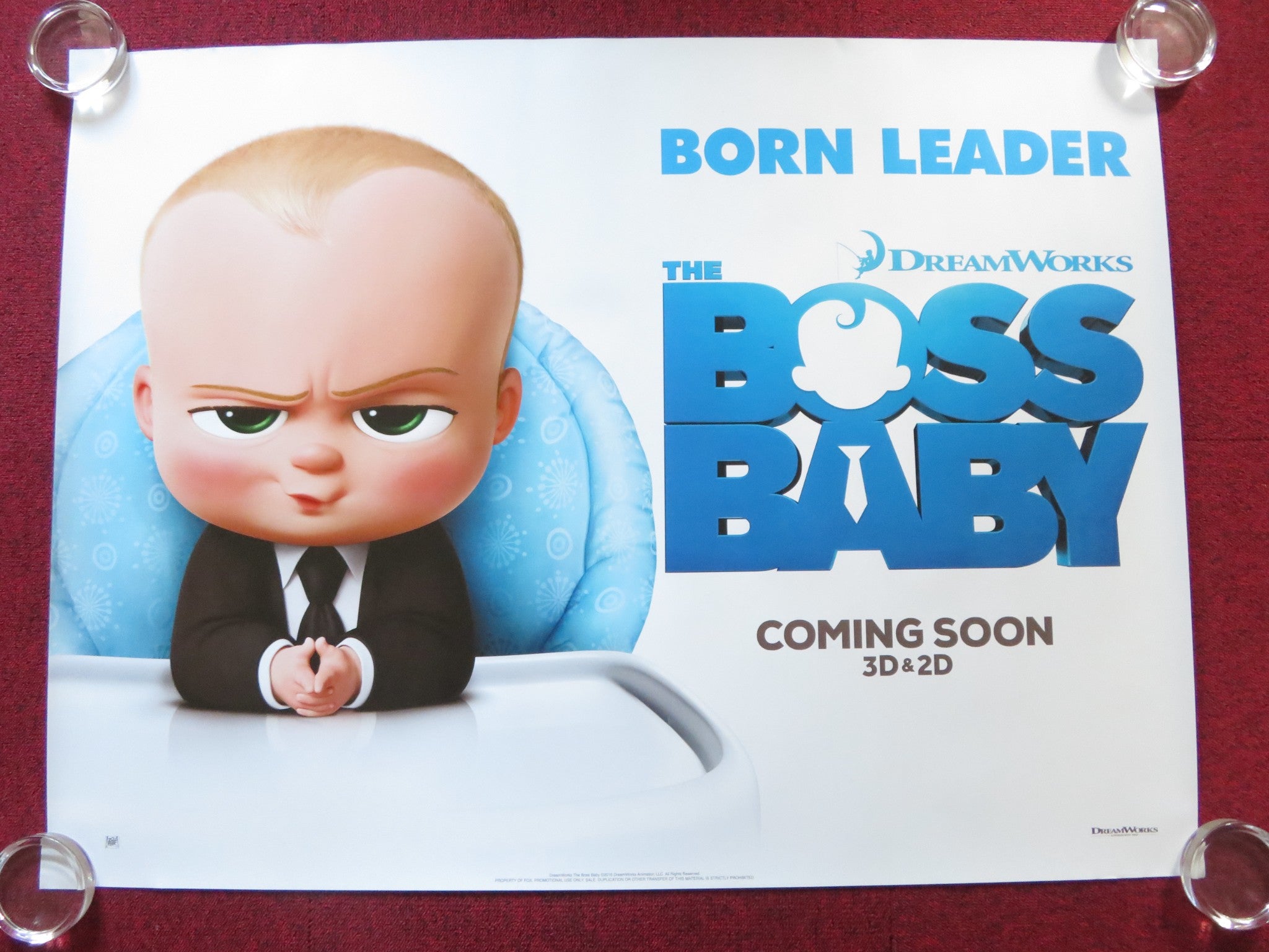 THE BOSS BABY UK QUAD 30