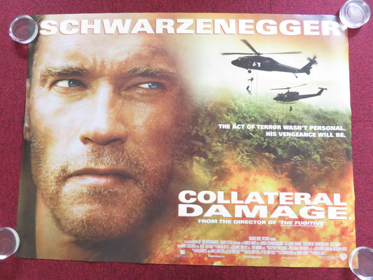 COLLATERAL DAMAGE UK QUAD (30"x 40") ROLLED POSTER SCHWARZENEGGER FRANCES NERI