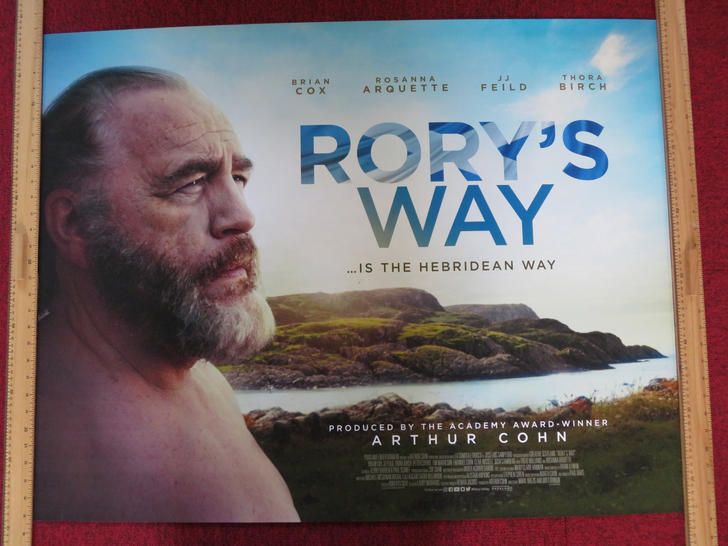 RORY'S WAY UK QUAD (30"x 40") ROLLED POSTER BRIAN COX JJ FEILD 2018