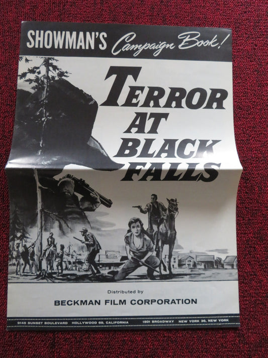 TERROR AT BLACK FALLS US UNCUT PRESSBOOK HOUSE PETER JR. JOHN ALONSO 1962