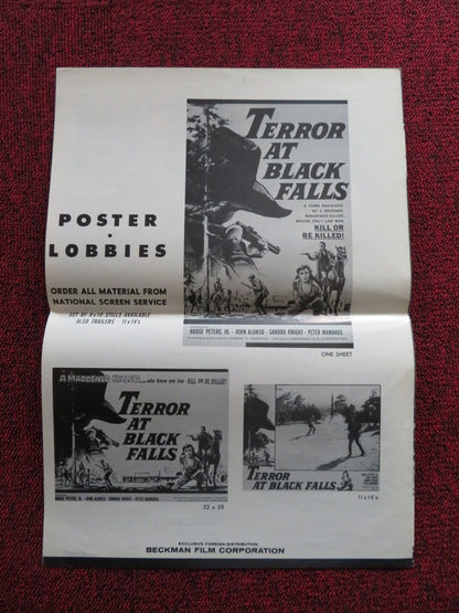 TERROR AT BLACK FALLS US UNCUT PRESSBOOK HOUSE PETER JR. JOHN ALONSO 1962