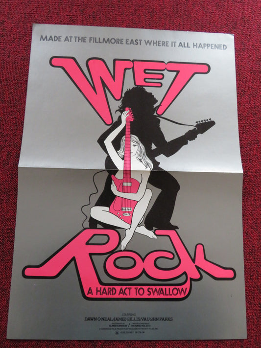 WET ROCK US PRESSBOOK UNCUT DAWN O'NEAL JAMIE GILLIS 1975