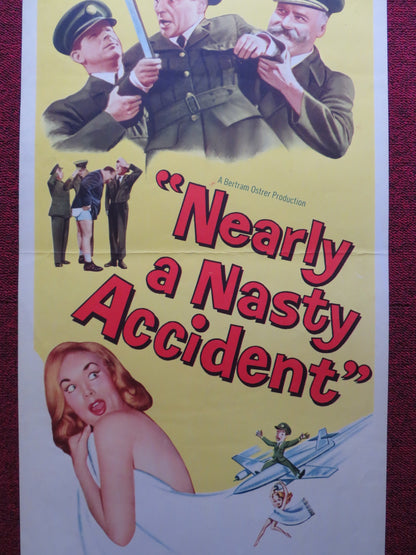 NEARLY A NASTY ACCIDENT US INSERT (14"x 36") POSTER JIMMY EDWARDS K. CONNOR 1962