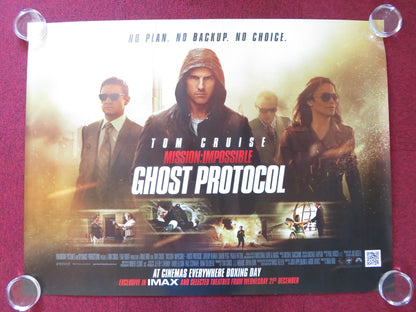 MISSION: IMPOSSIBLE -GHOST PROTOCOL UK QUAD (30"x 40") ROLLED POSTER CRUISE 2011