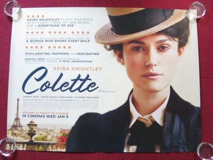 COLETTE UK QUAD (30"x 40") ROLLED POSTER KEIRA KNIGHTLEY FIONA SHAW 2018