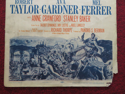 KNIGHTS OF THE ROUND TABLE US INSERT (14"x 36") POSTER R. TAYLOR A. GARDNER 1954