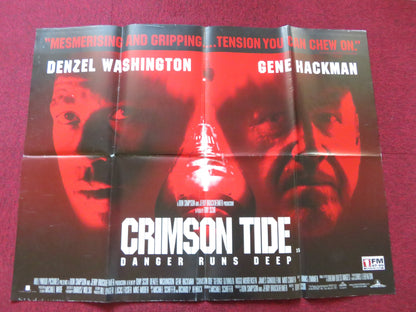 CRIMSON TIDE QUAD POSTER FOLDED DENZEL WASHINGTON GENE HACKMAN 1995